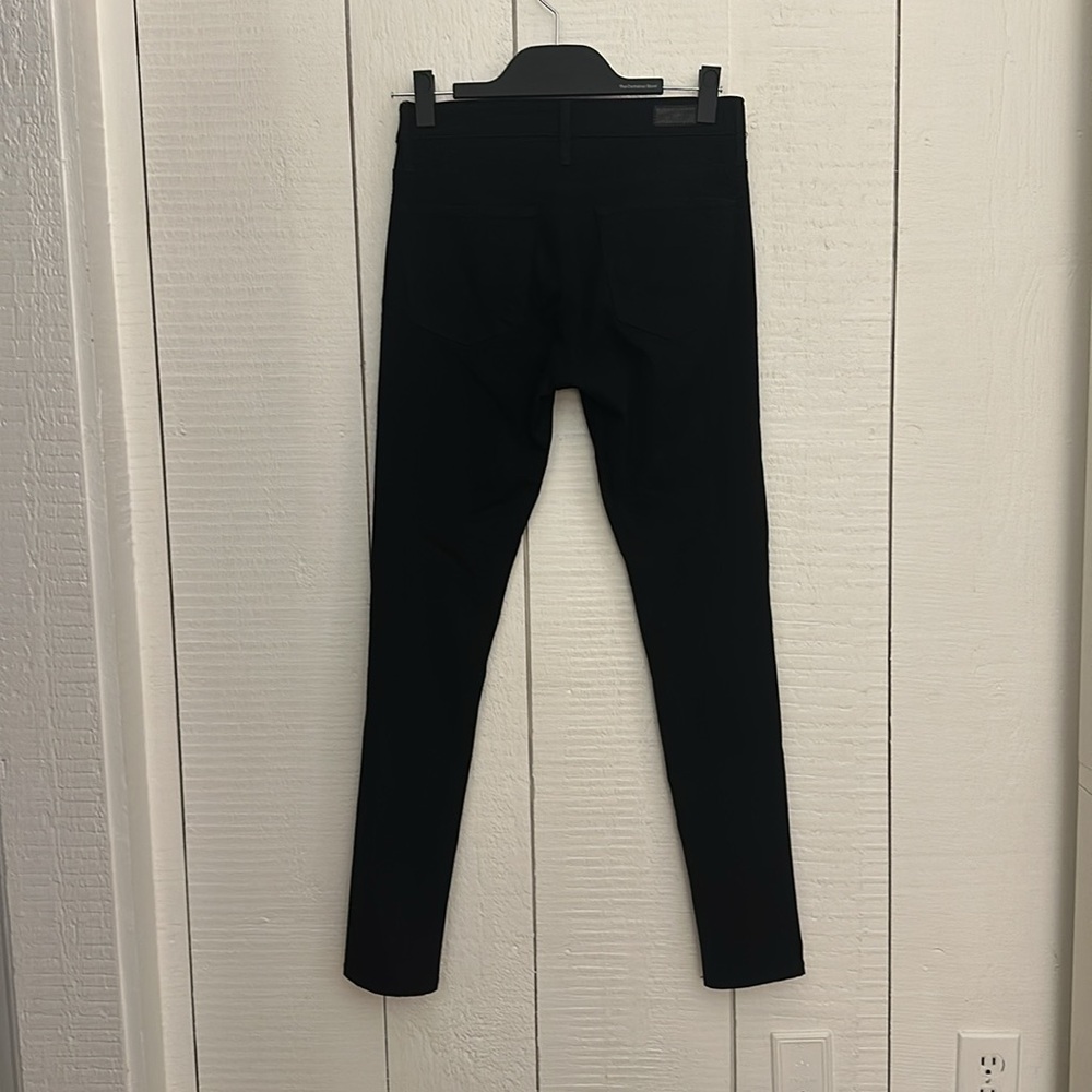 AG Farrah High Rise Skinny Ankle Crop Jeans Black Contour 360 sz 26! - Picture 2 of 7